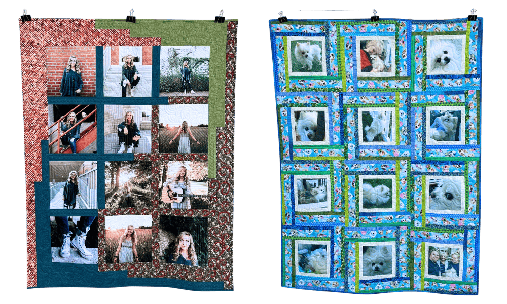 Examples of photo quilts in a grid style layout