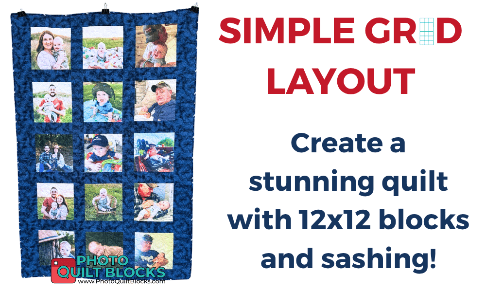 Photo quilt grid layout quilt by photo quilt blocks