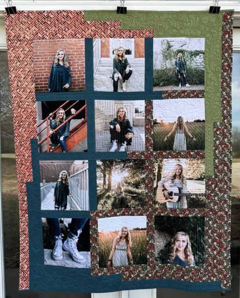 Cascading Border Quilt by Lori McCroskey
Custom Quilting by Mel's Modern Quilting