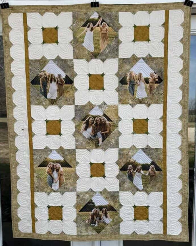 Blooming Blocks Quilt by Lori McCroskey